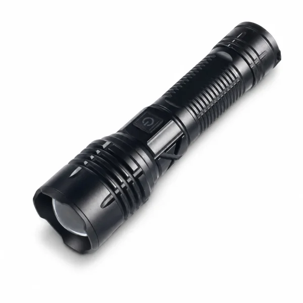 M168 10 W Laser Rechargeable Zoom Flashlight 1200 lm Aluminum Alloy Torch