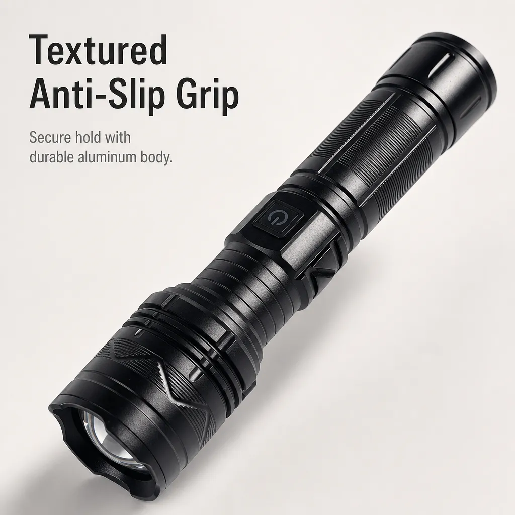 M169 10 W Laser Rechargeable Zoom Flashlight