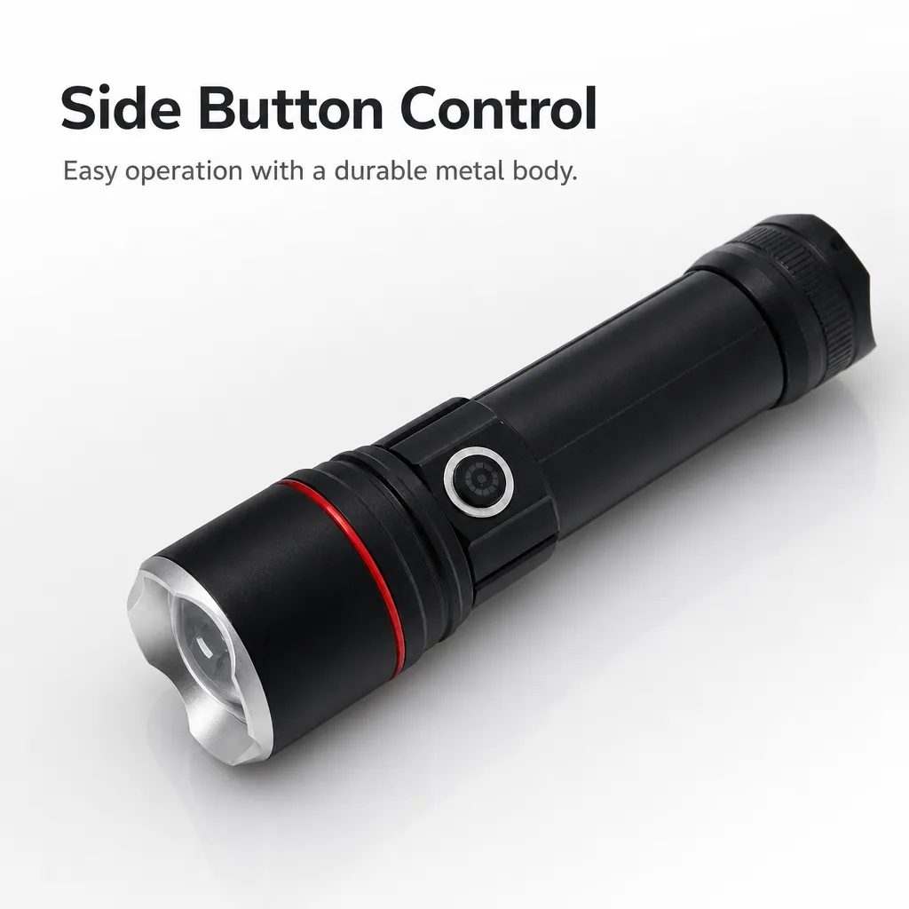 P50 Zoom Flashlight M171, 1000 lm Aluminum Alloy Torch