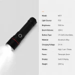 P50 Zoom Flashlight M171, 1000 lm Aluminum Alloy Torch