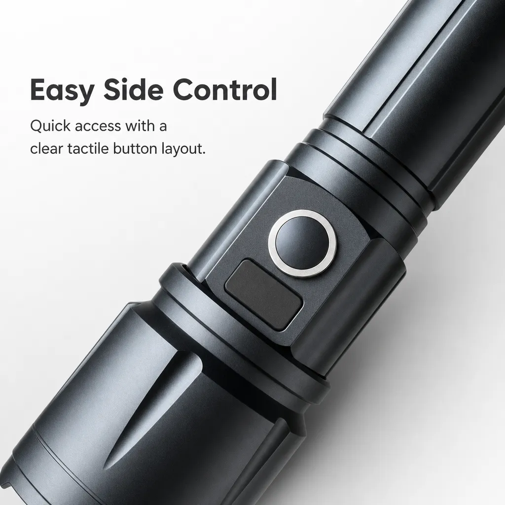 M180 Plus 10 W Laser Rechargeable Zoom Flashlight