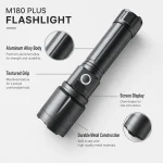 M180 Plus 10 W Laser Rechargeable Zoom Flashlight
