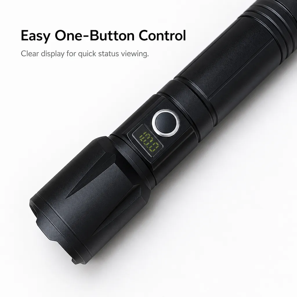 M180A 10 W Laser Flashlight 1000 lm Zoom Focus Aluminum Alloy Torch