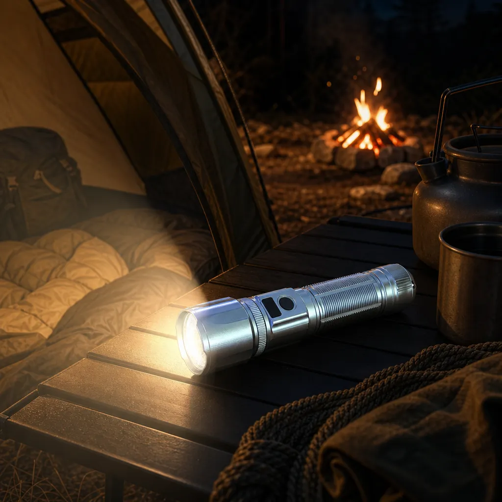 M185 Rechargeable Laser Flashlight Zoomable Tactical Torch
