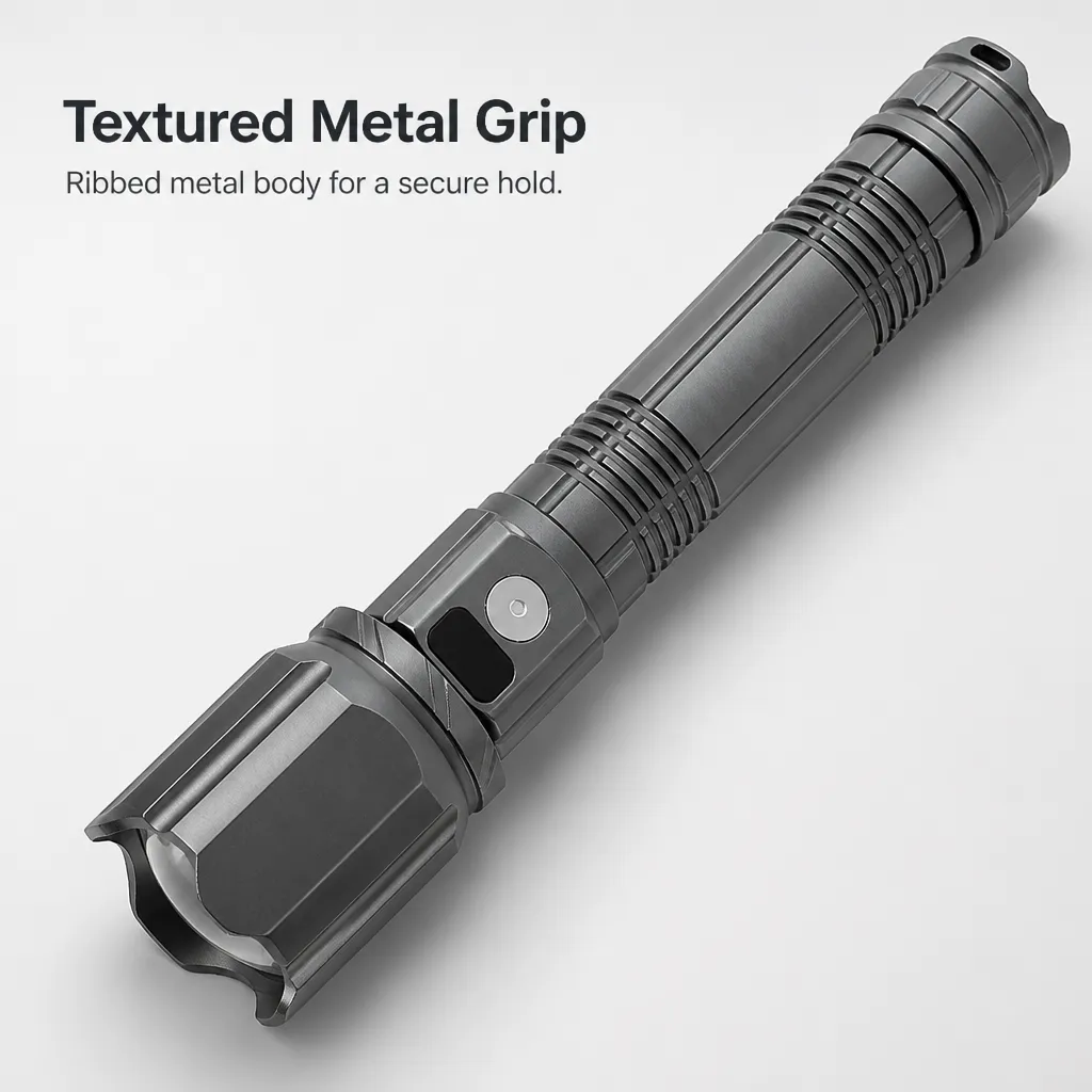 M927 Rechargeable Laser Flashlight Zoomable Tactical Torch