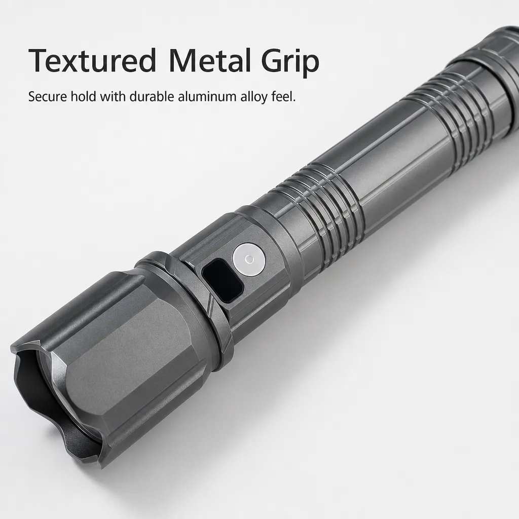M927 Rechargeable Laser Flashlight Zoomable Tactical Torch