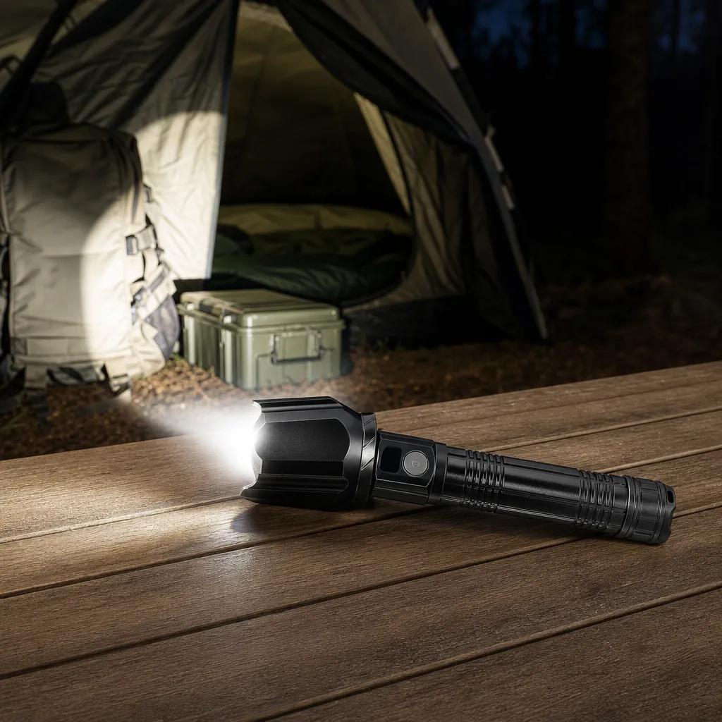 M927 Rechargeable Laser Flashlight Zoomable Tactical Torch