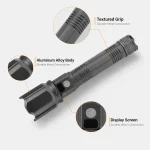 M927 Rechargeable Laser Flashlight Zoomable Tactical Torch