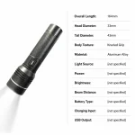 Model 173 30 W Laser Zoom Flashlight