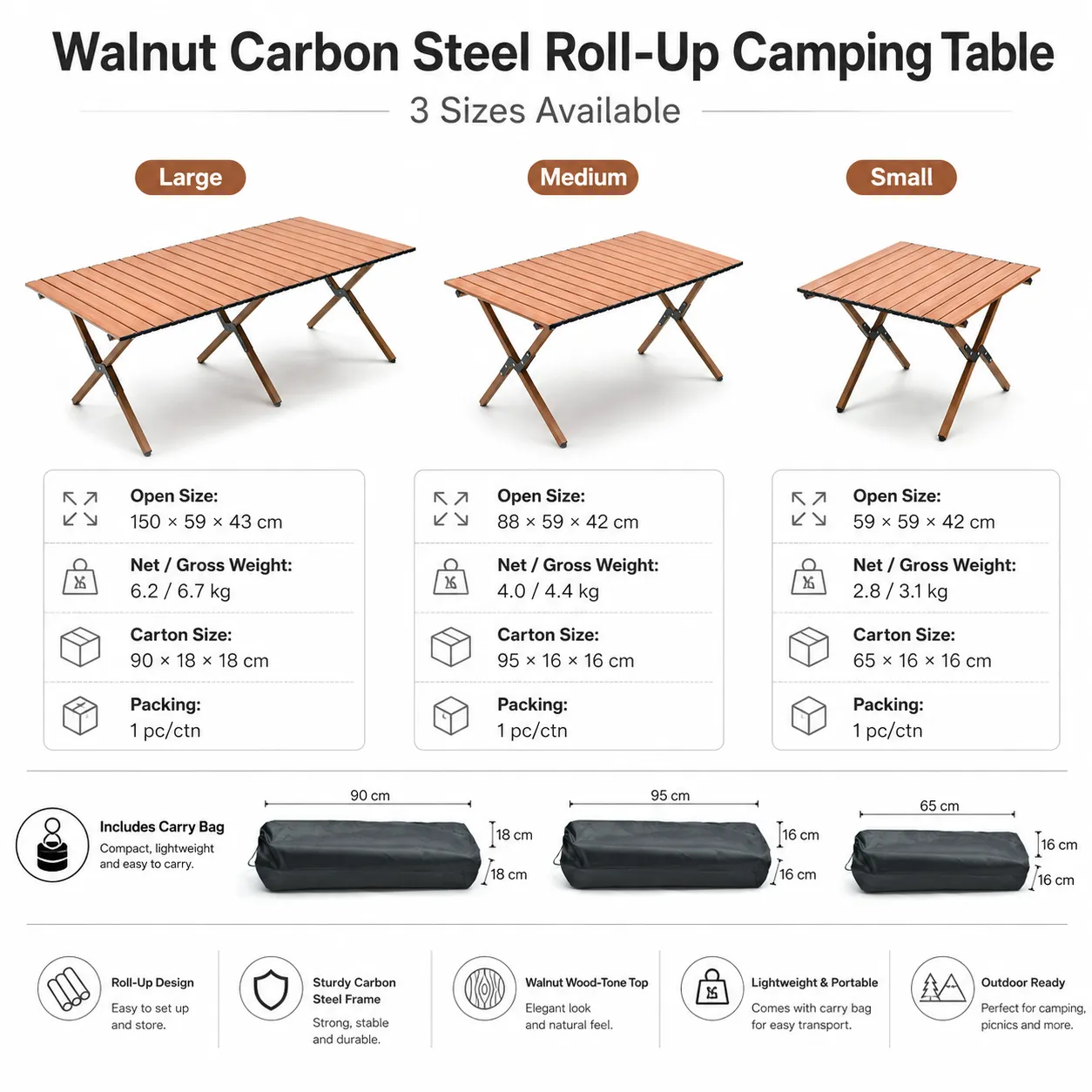 Modern Portable Iron Metal Folding Trestle Base Outdoor Dining Table