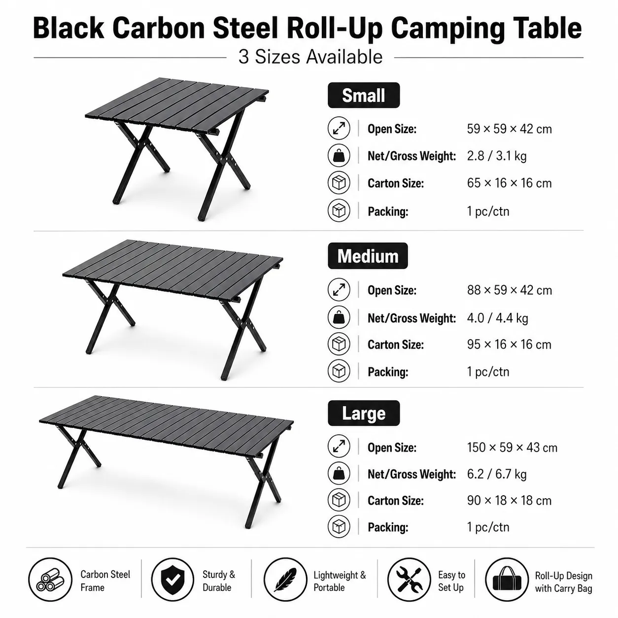 Modern Portable Iron Metal Folding Trestle Base Outdoor Dining Table