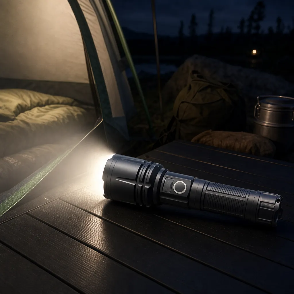 MS181 10 W Laser Rechargeable Aluminum Alloy Zoom Flashlight