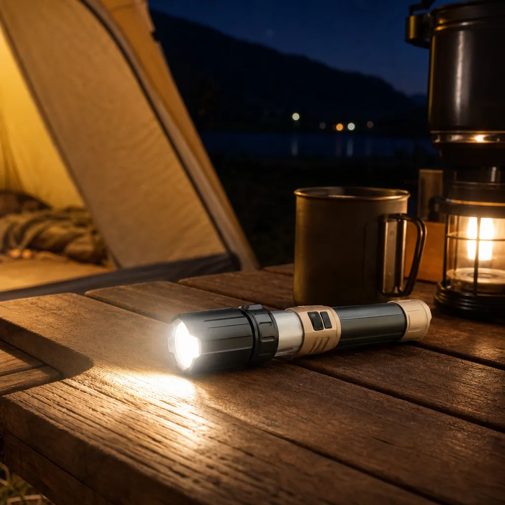 MS183 Rechargeable Laser Flashlight Zoomable Tactical Torch