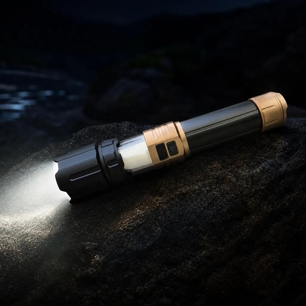 MS183 Rechargeable Laser Flashlight Zoomable Tactical Torch
