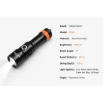 ORCA Aluminum Alloy Scuba Dive Flashlight