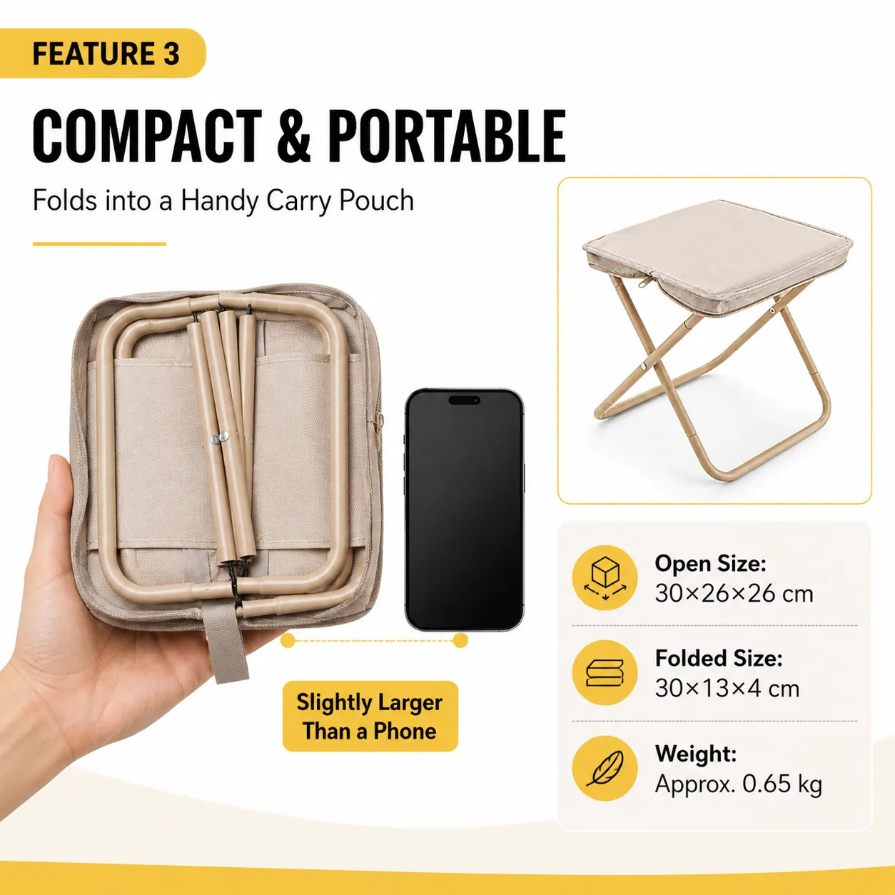Portable Handheld Folding Outdoor Chair