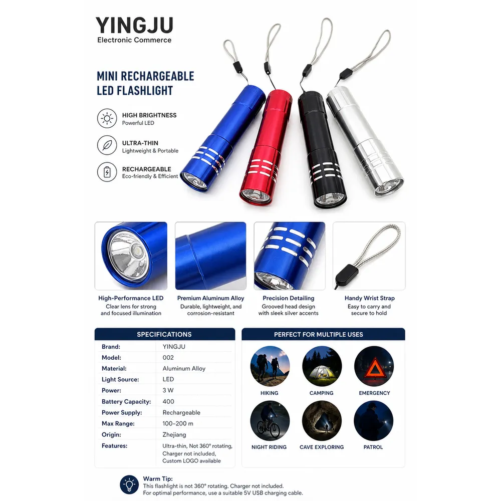 Rechargeable USB LED Torch