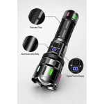 Portable High Power Aluminum Alloy LED Penlight Zoomable White Flashlight