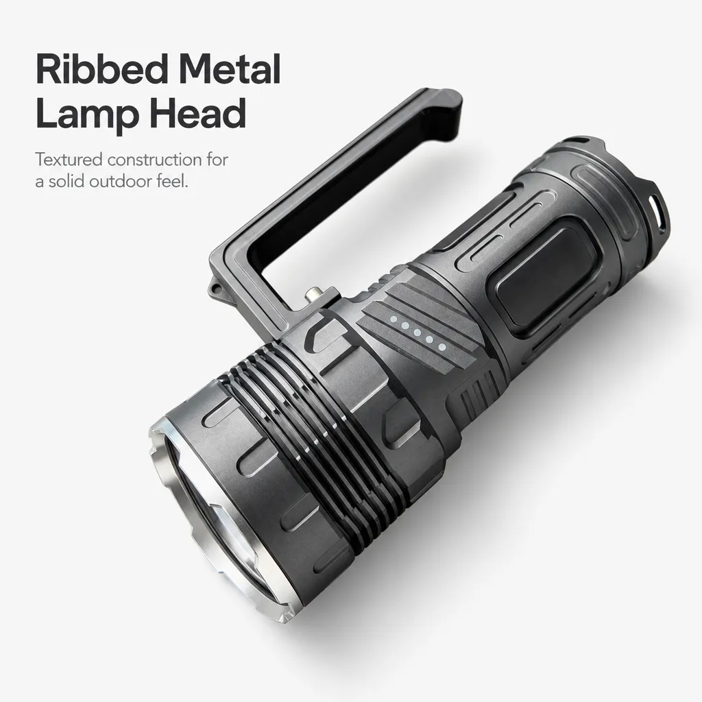 ST870 60 W Laser Flashlight, Aluminum Alloy Rechargeable Long Beam Torch