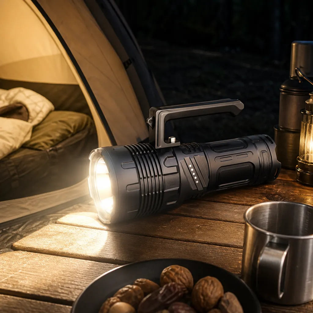 ST870 60 W Laser Flashlight, Aluminum Alloy Rechargeable Long Beam Torch
