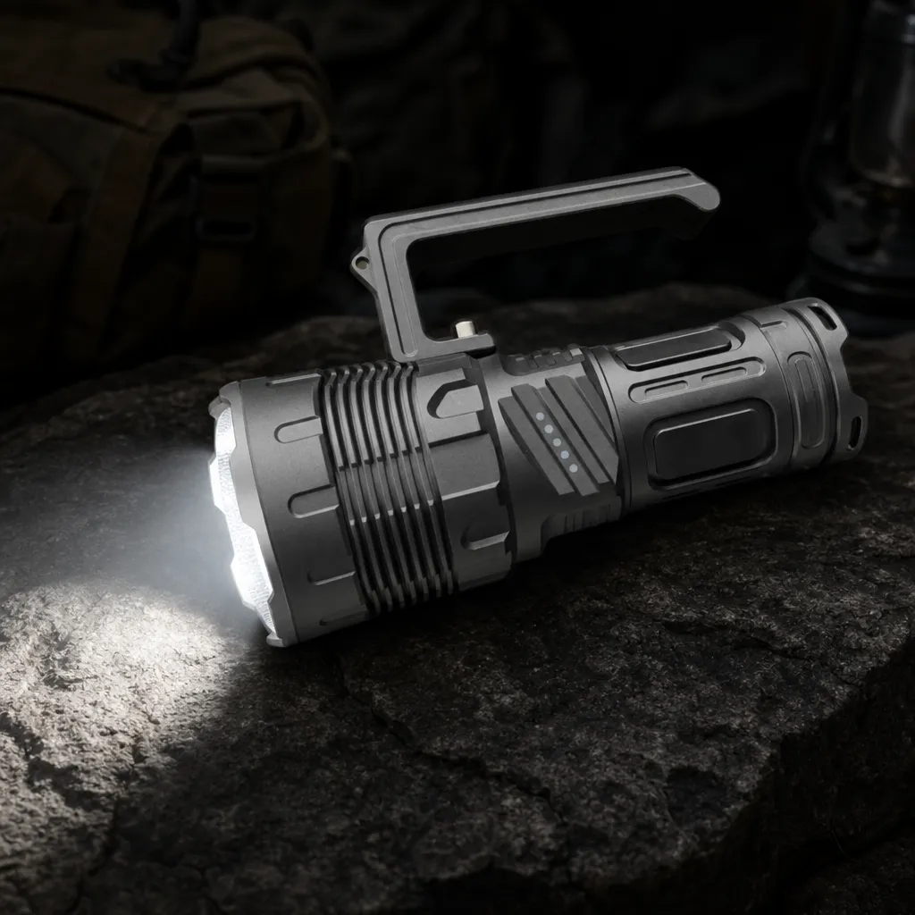 ST870 60 W Laser Flashlight, Aluminum Alloy Rechargeable Long Beam Torch