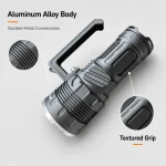 ST870 60 W Laser Flashlight, Aluminum Alloy Rechargeable Long Beam Torch