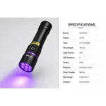 120W 6x4-Core 365nm UV LED Flashlight