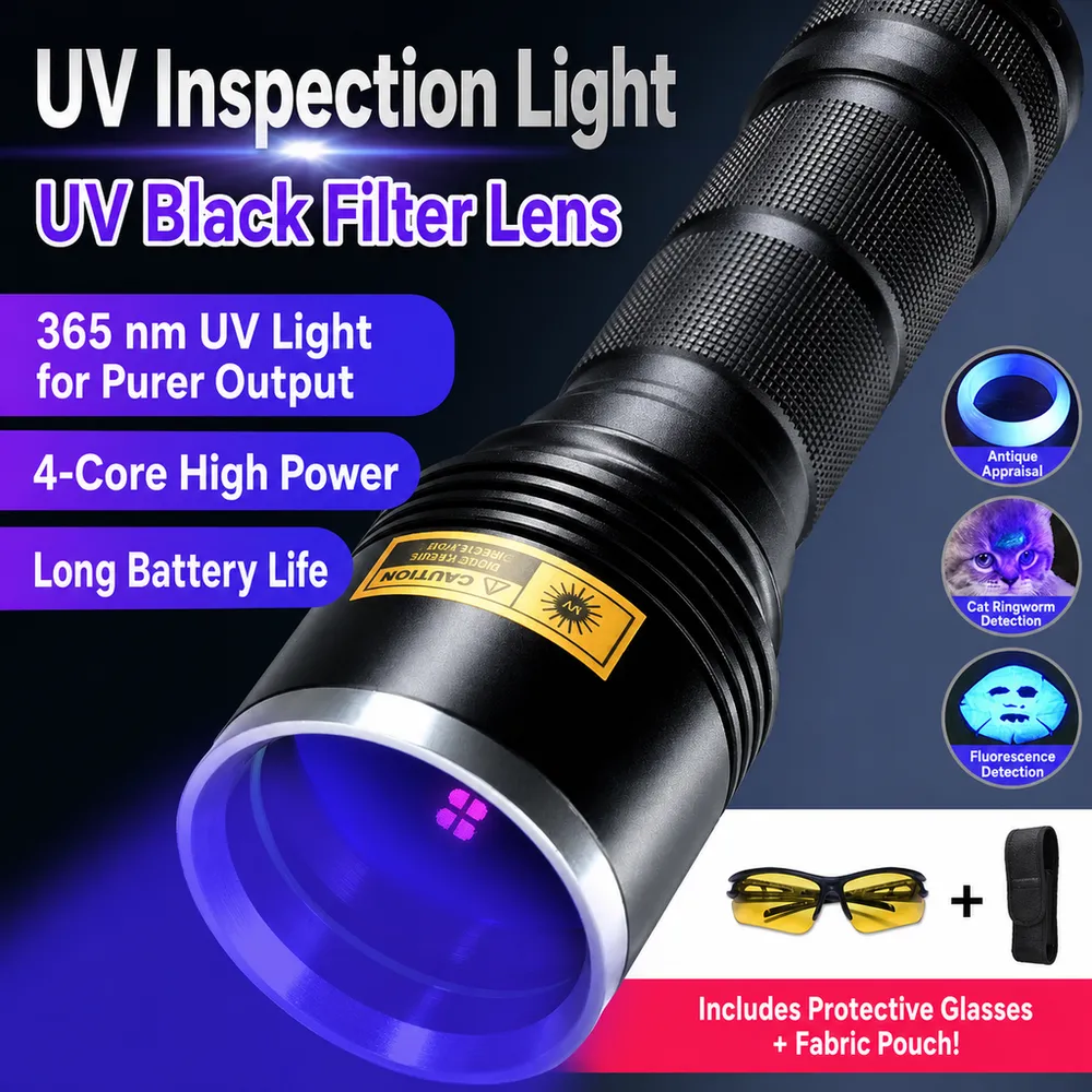 Alonefire SV13 Industrial IP65 High Power 15W LED UV Flashlight