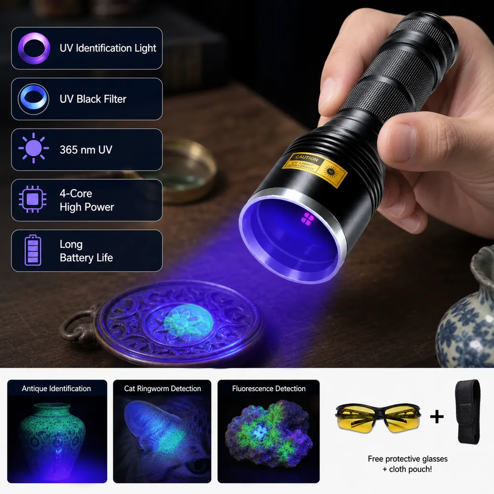 Alonefire SV13 Industrial IP65 High Power 15W LED UV Flashlight