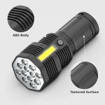 Cob Side 12 Super Bright LED Beads ABS Torch