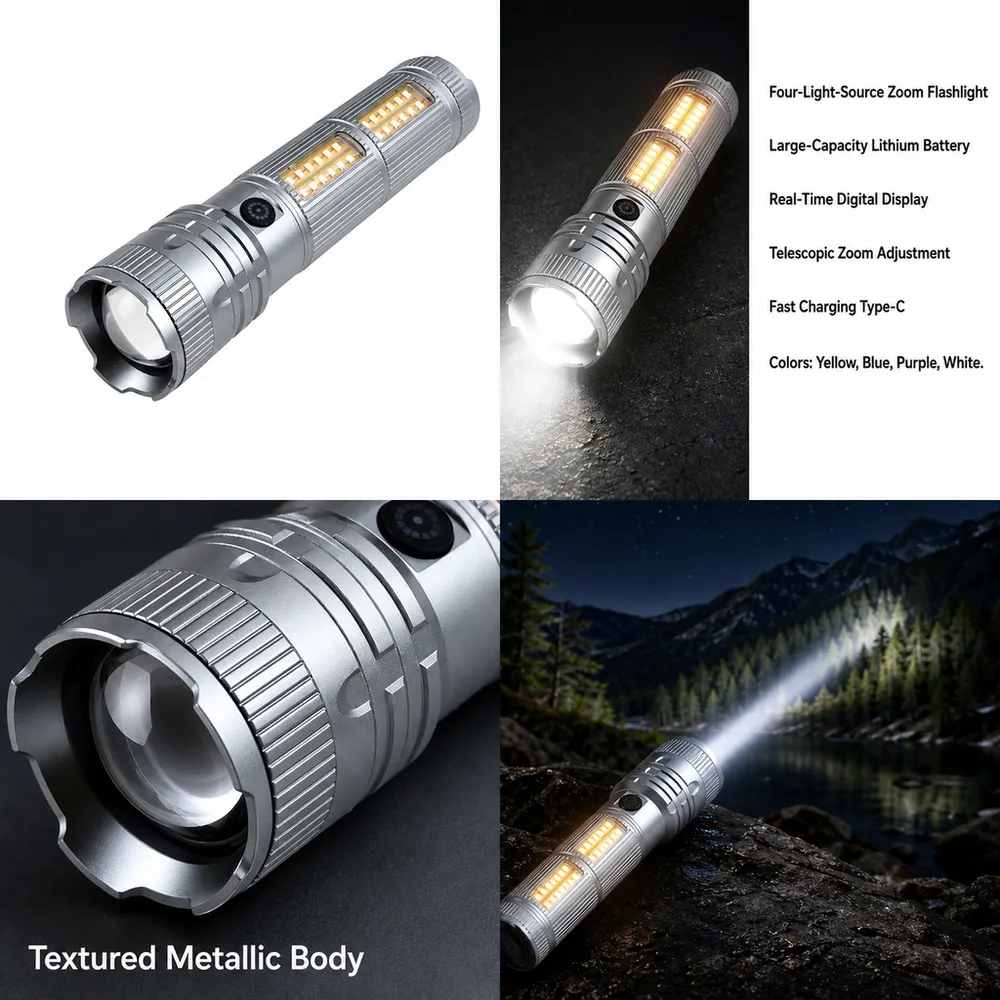 Ultra-bright LED Emergency Patrol Flashlight