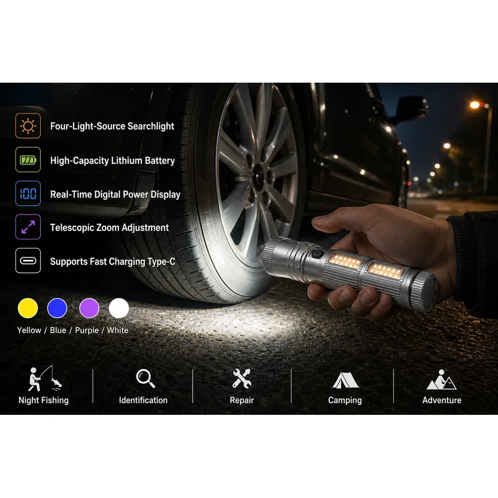Ultra-bright LED Emergency Patrol Flashlight