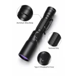 For USB Rechargeable Non Destructive Testing 365nm UV Flashlight