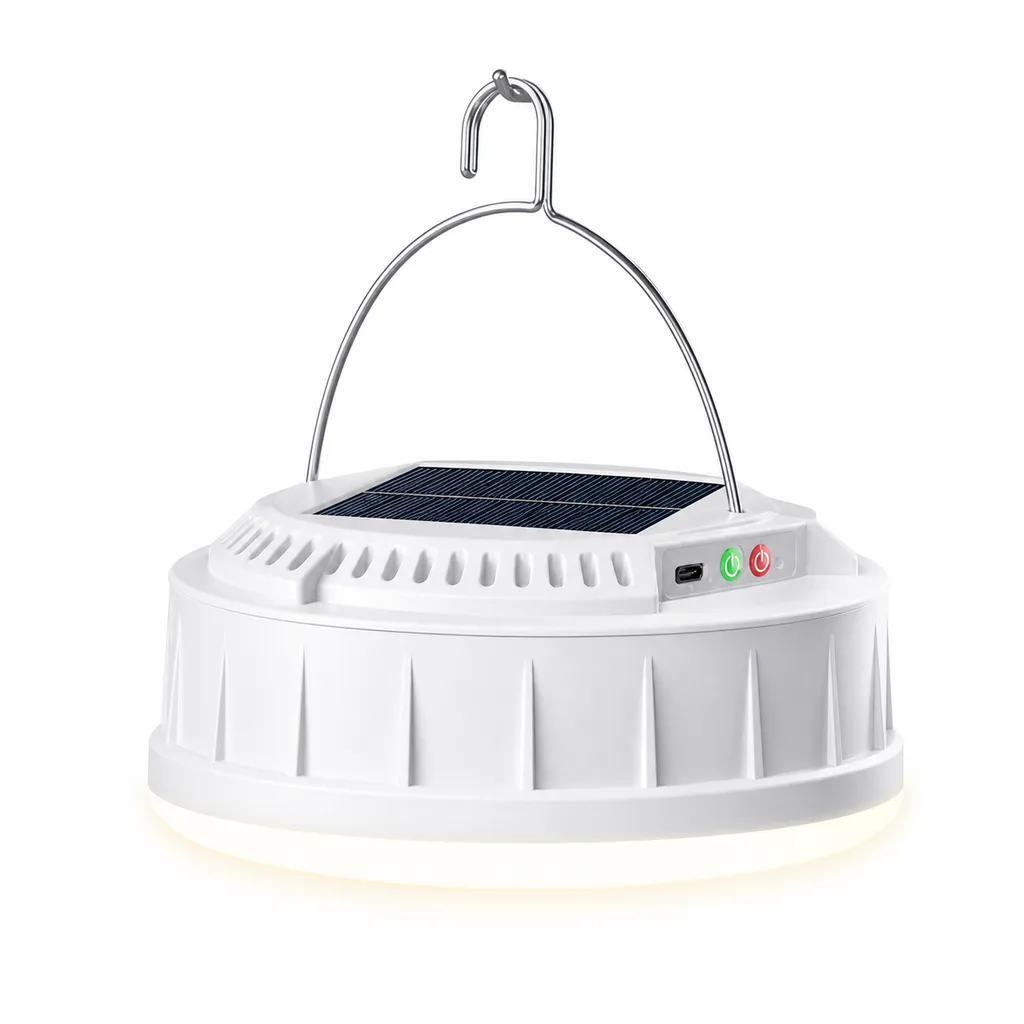 V158 Solar Rechargeable LED Camping Light Pull String Tent Lantern V158 Solar Rechargeable LED Camping Light Pull String Tent Lantern