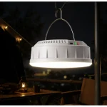 V158 Solar Rechargeable LED Camping Light Pull String Tent Lantern