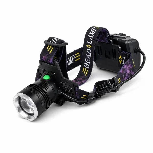 V68 P50 LED Rechargeable Zoom Headlamp 1000 lm 18650 Battery Head Light