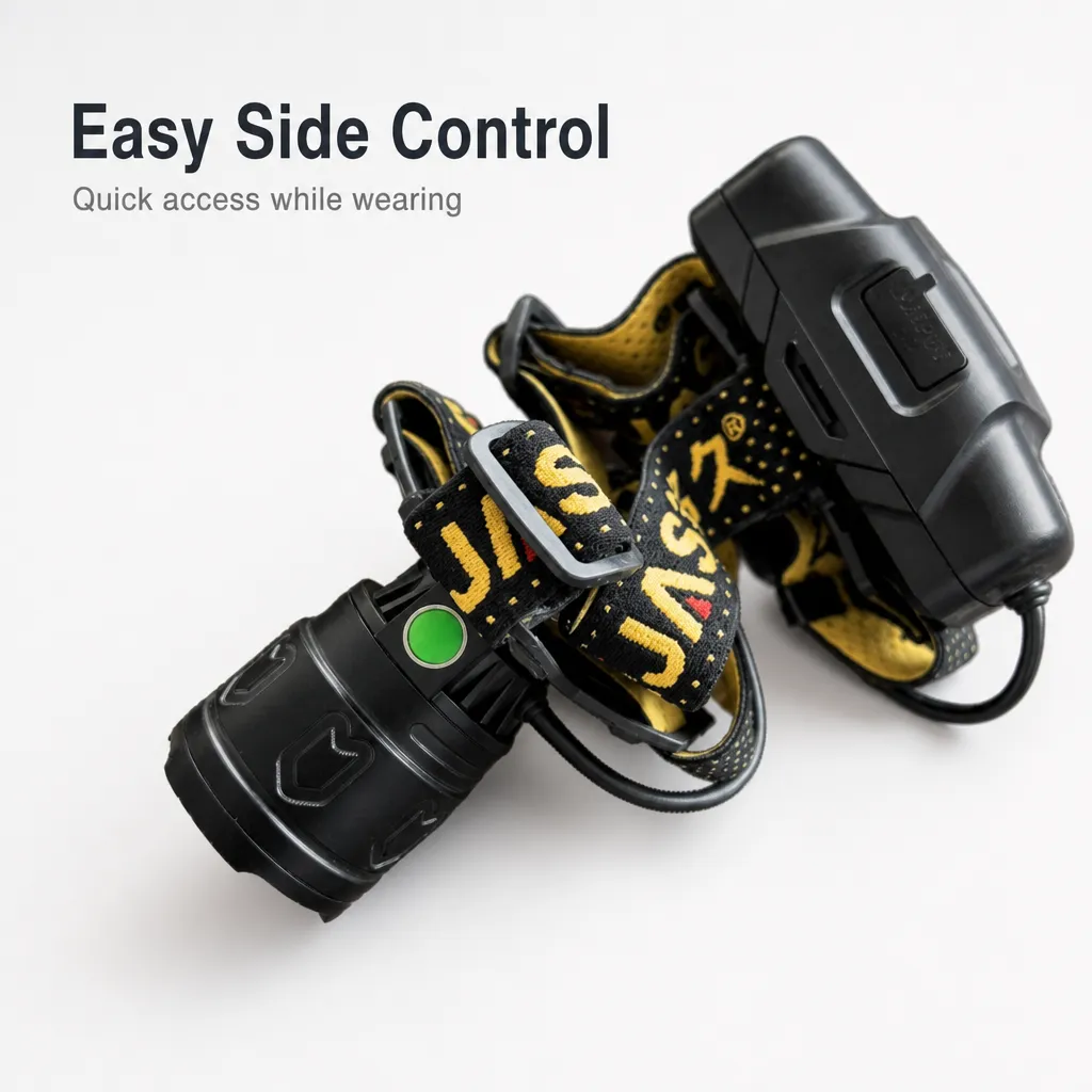 V70 P70 Zoom Headlamp 1000 lm Rechargeable 18650 Battery Headlight