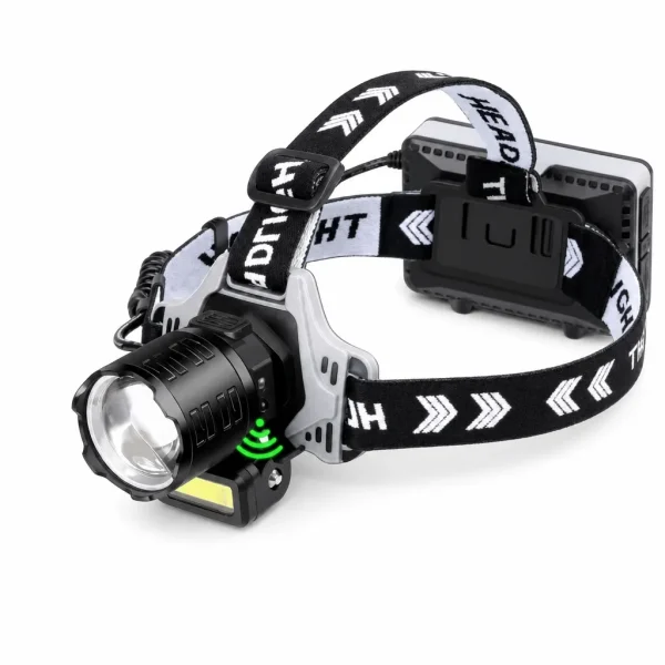 V80 20 W Laser COB Rechargeable Zoom Headlamp