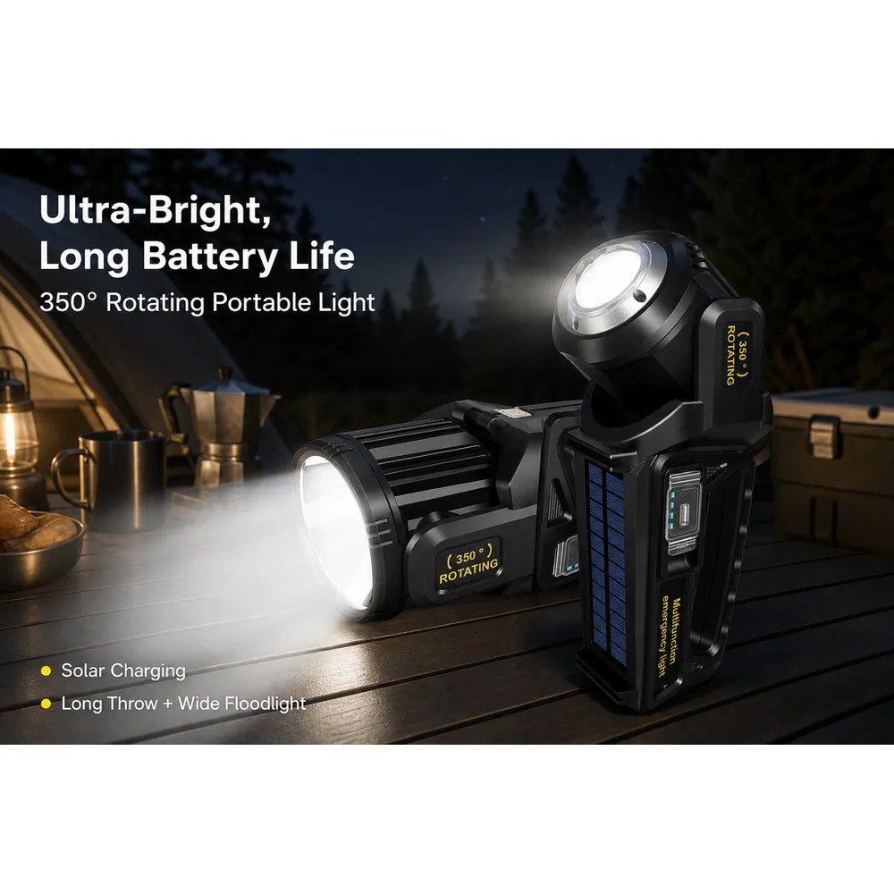 Portable Rotating Super Bright Big P50 LED Waterproof IP44