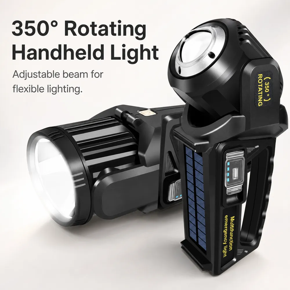 Portable Rotating Super Bright Big P50 LED Waterproof IP44