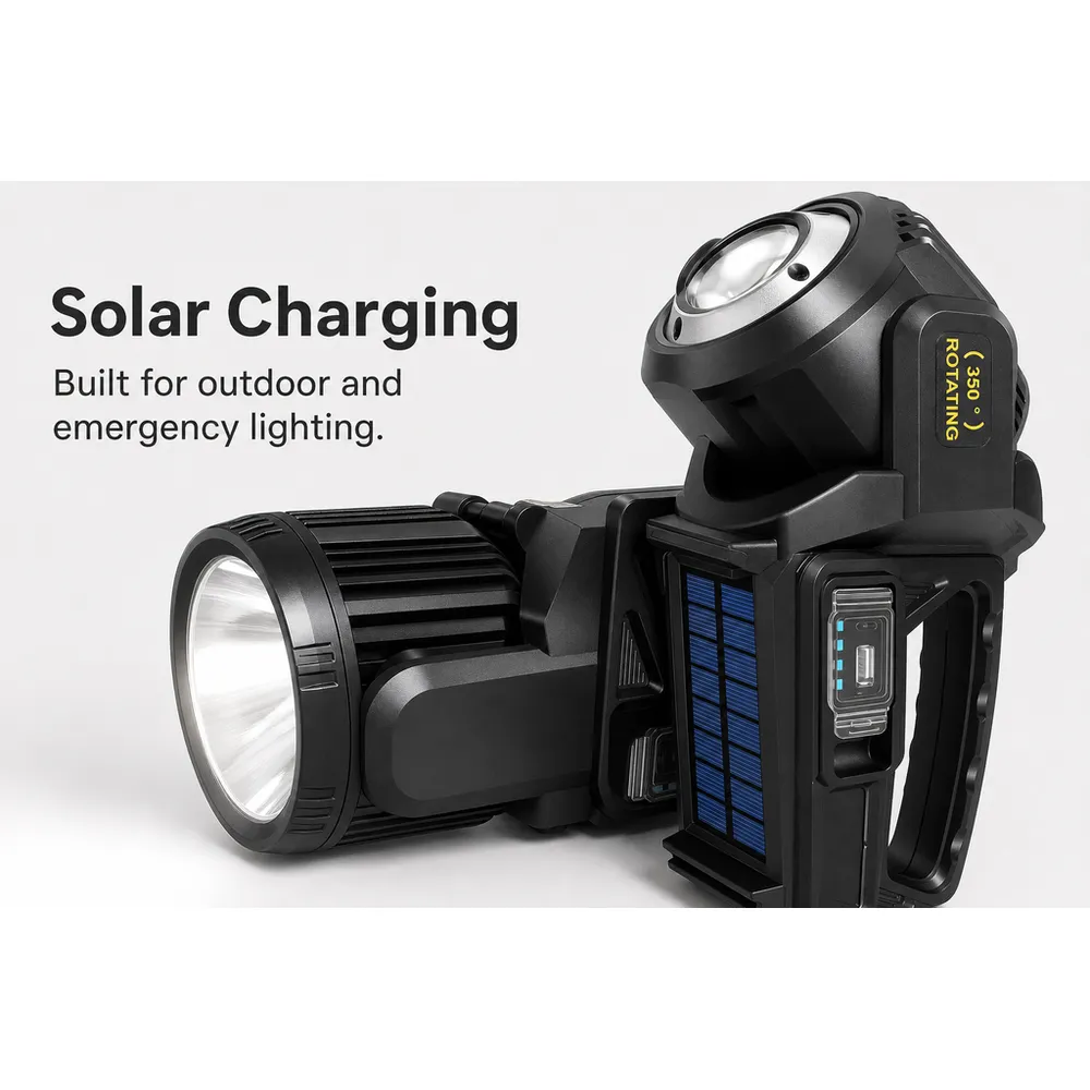 Portable Rotating Super Bright Big P50 LED Waterproof IP44