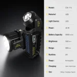 Portable Rotating Super Bright Big P50 LED Waterproof IP44