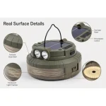 WC-002 Solar Rechargeable LED Camping String Light Type-C Portable Lantern