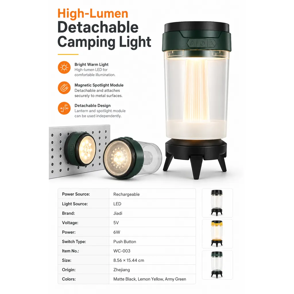 WC-003 Rechargeable LED Camping Lantern