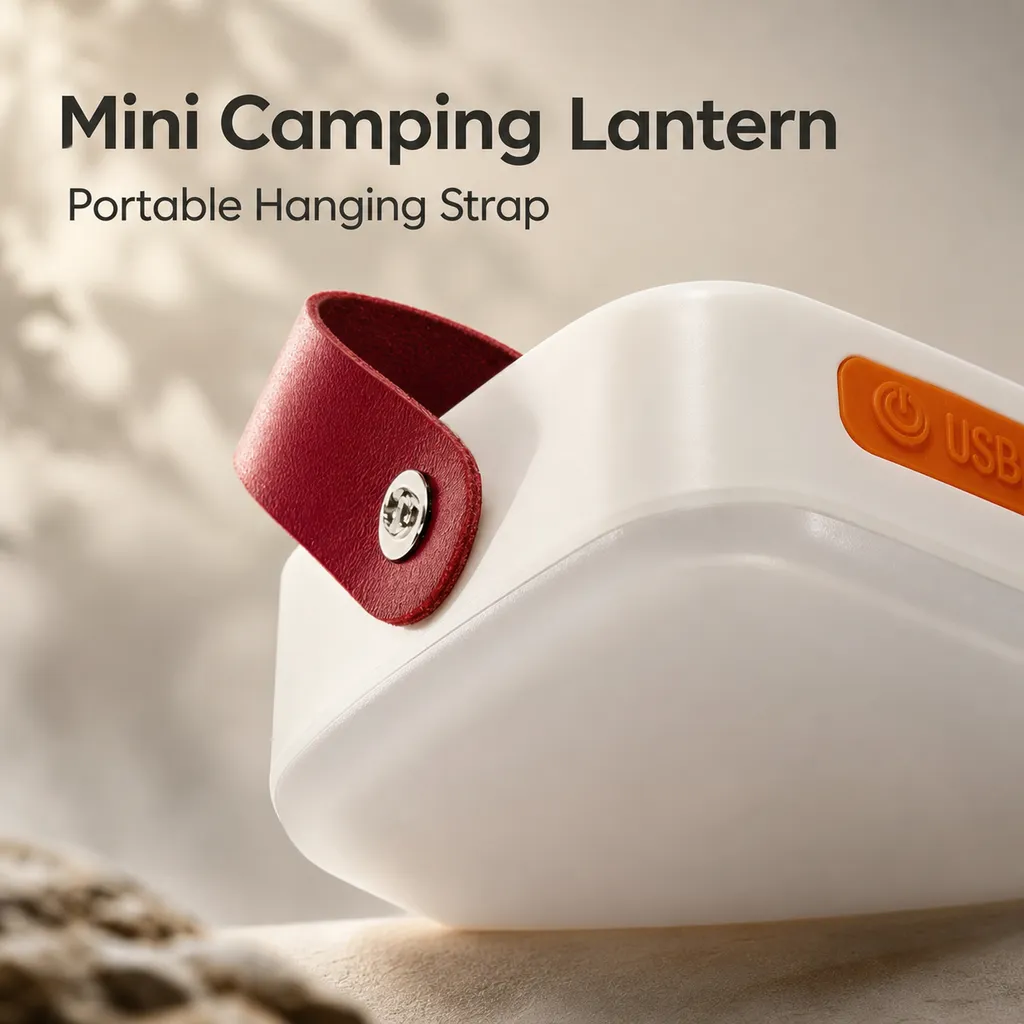 WC-012 Rechargeable LED Camping Lantern Solar Type-C Tent Light