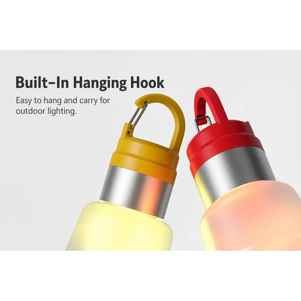 WC-102 Rechargeable LED Camping Lantern RGB Multi Color Hanging Tent Light