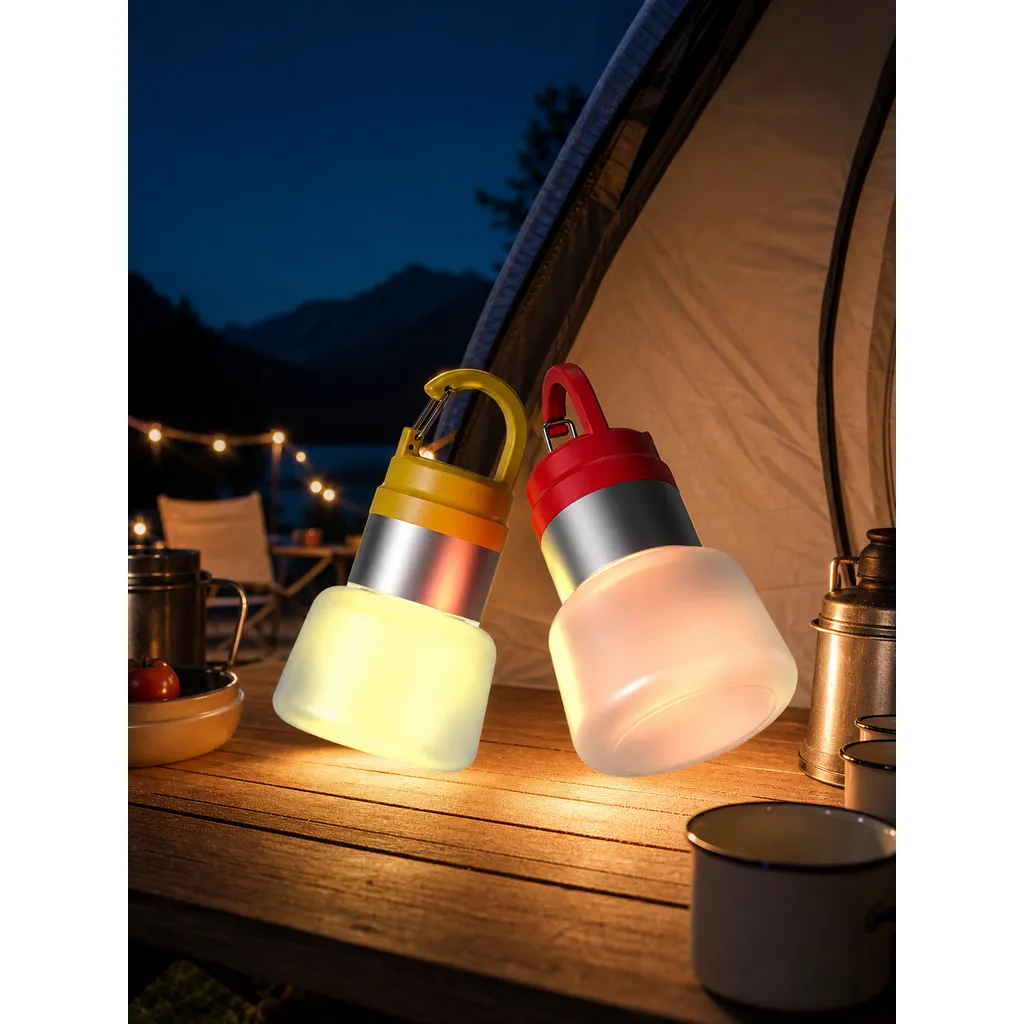 WC-102 Rechargeable LED Camping Lantern RGB Multi Color Hanging Tent Light