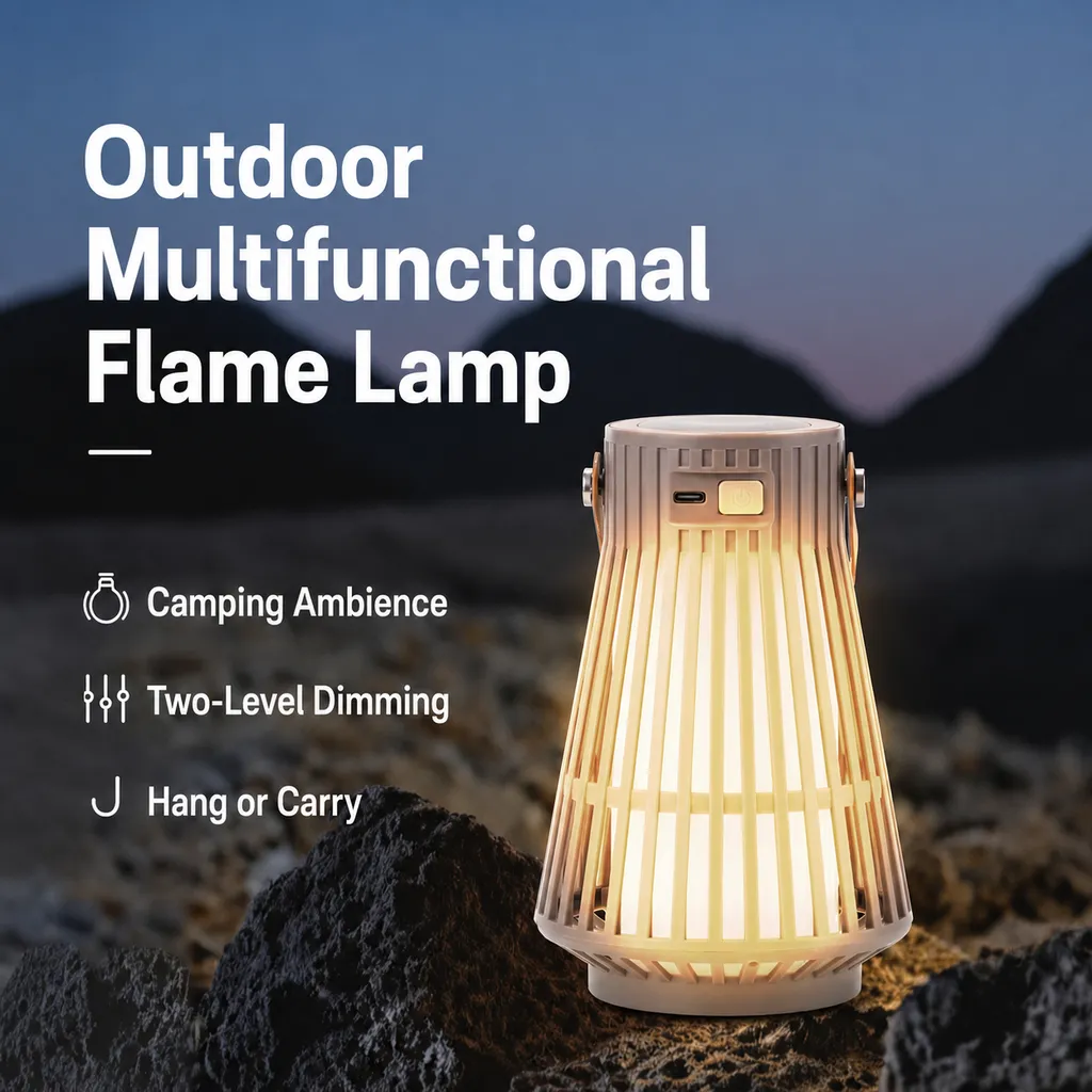 WC-FA Rechargeable LED Camping Flame Lantern