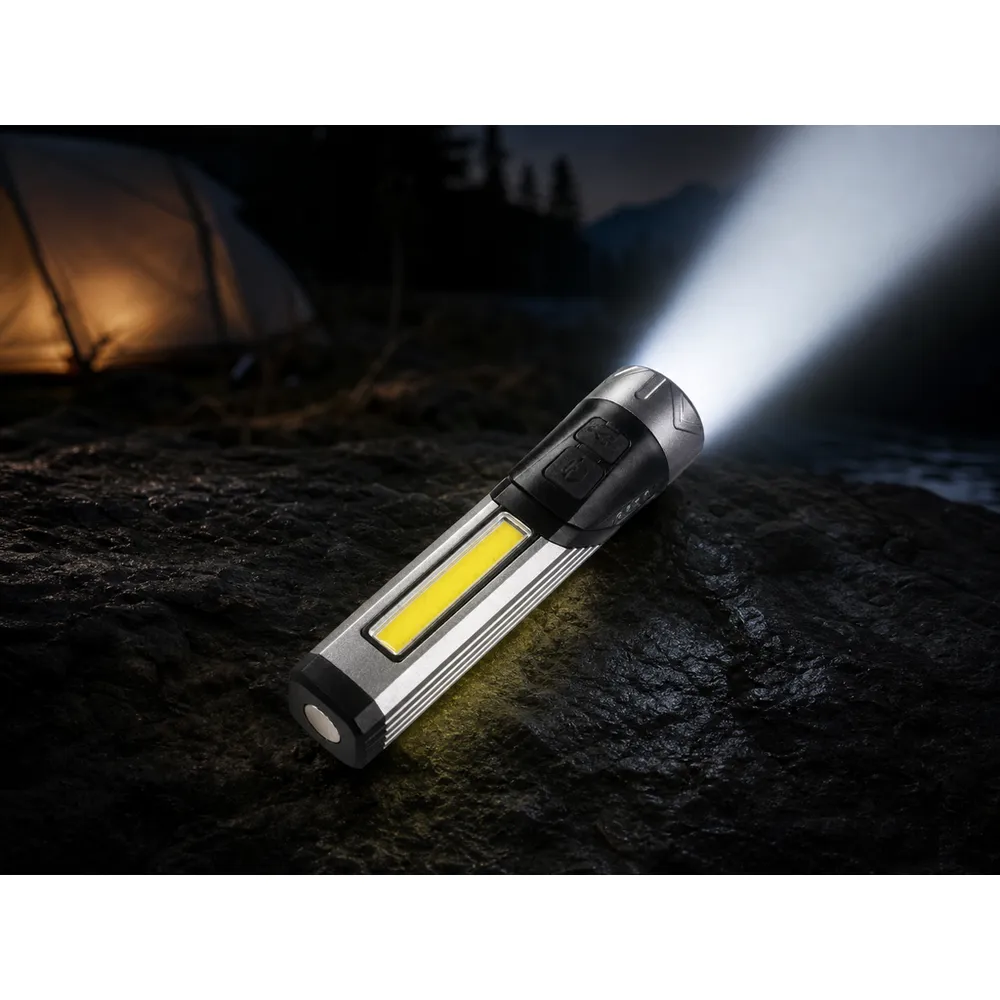 Wason Professional L-Shape Bendable Aluminum Alloy IP54 Flashlight Torch