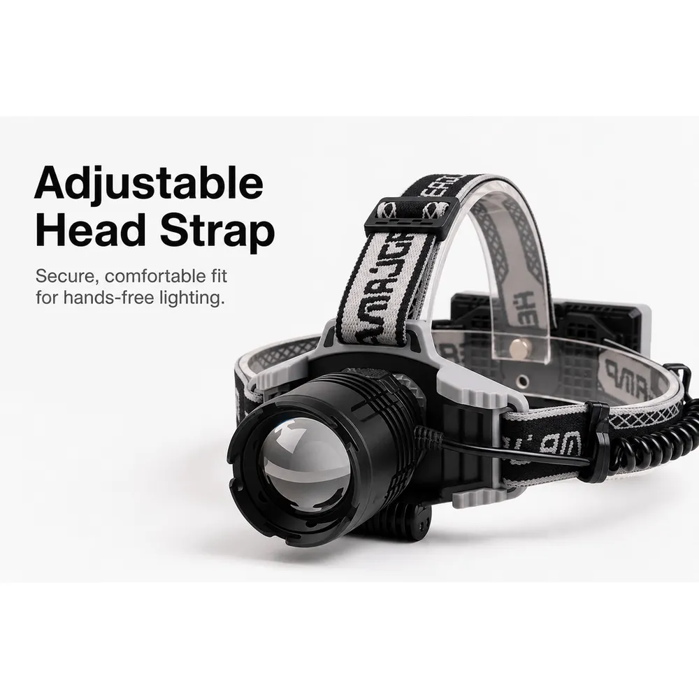 Aluminum Alloy Type-C USB Rechargeable IP65 Waterproof 18650